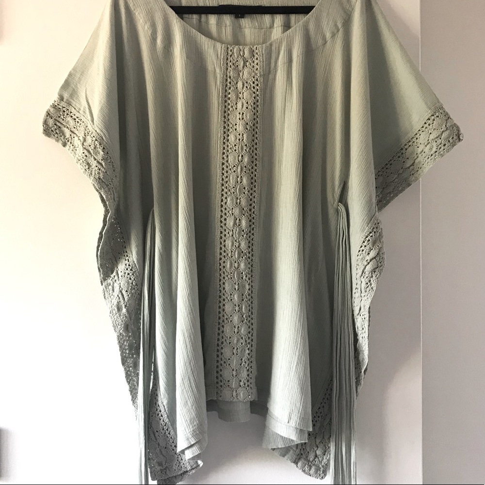 French Connection Coverup with Crochet Trim